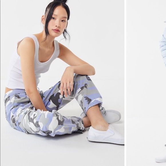 Urban Outfitters Pants - Urban Outfitters Authentic Camo Pants - light blue